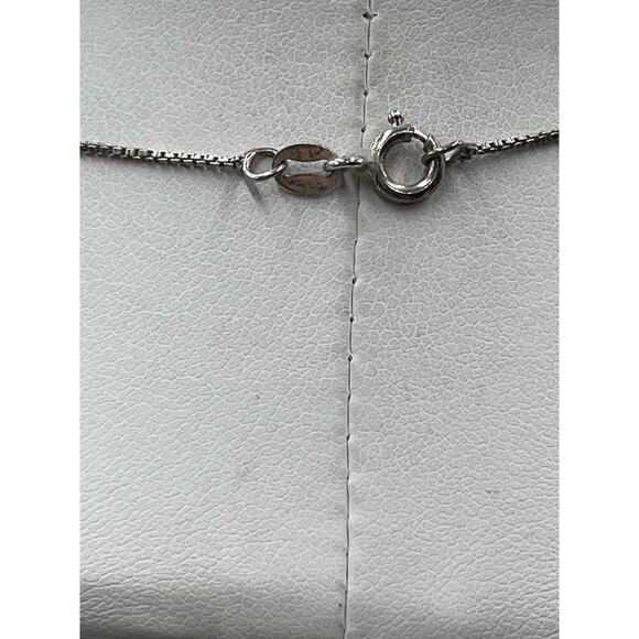 Sterling Silver Multi Color Gemstones Signed Cross Pendant Necklace Garnet Topaz - Picture 9 of 13